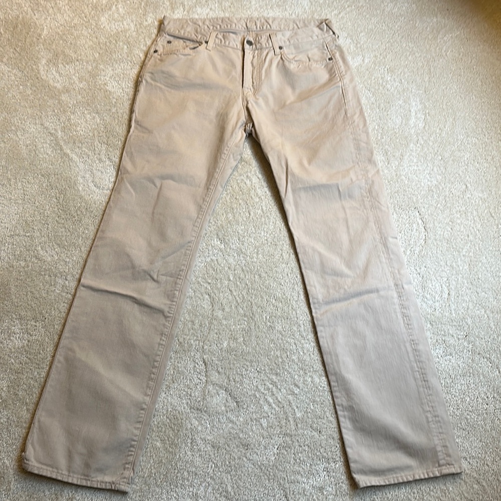 7 For All Mankind Standard khaki 5 pocket jean